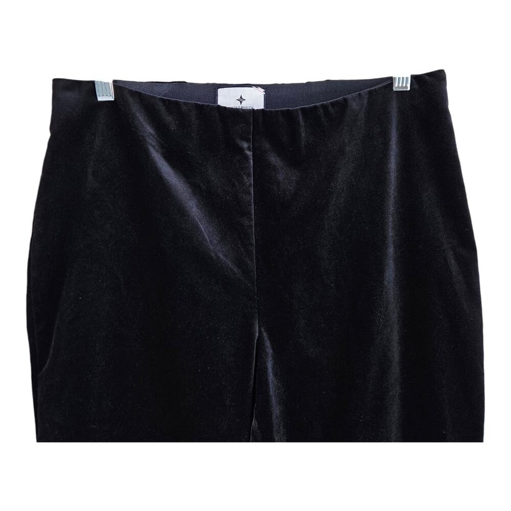 TUCKERNUCK Women's L Ashford Velvet Pants Black Straight Leg Ankle 29 x 27 - Picture 2 of 9